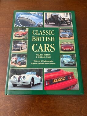 Hardcover "Classic British Cars" by Graham Robson and Michael Ware 2000